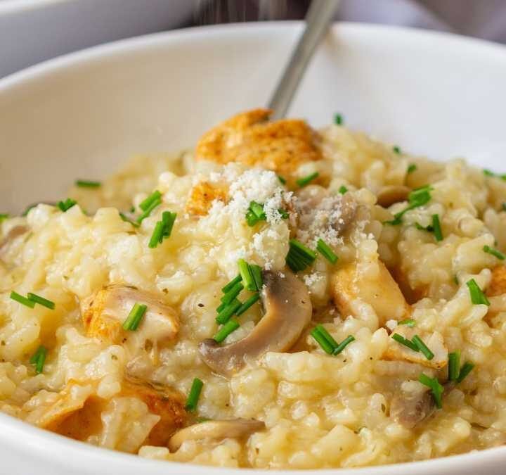 risoto de frango​