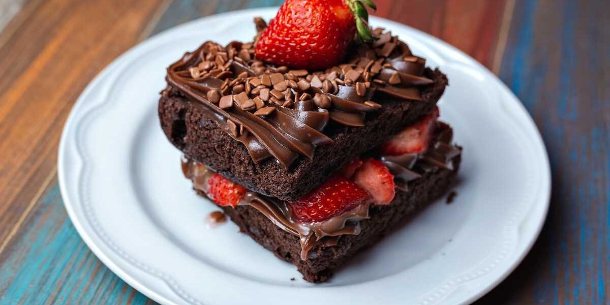 Bolo de Chocolate com Morango