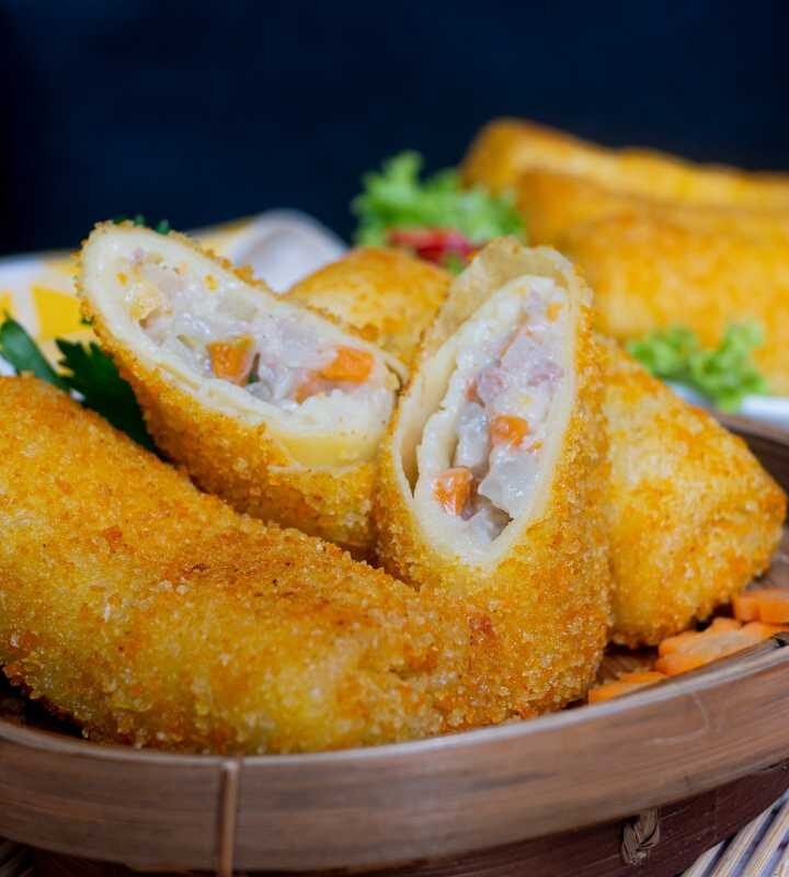 Risoles de presunto e queijo