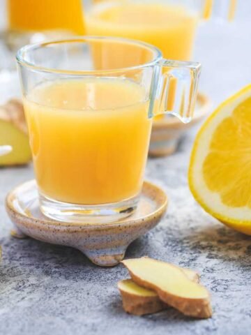 Suco de Laranja com Cenoura e Gengibre