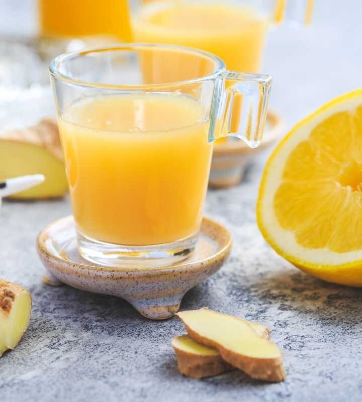 Suco de Laranja com Cenoura e Gengibre