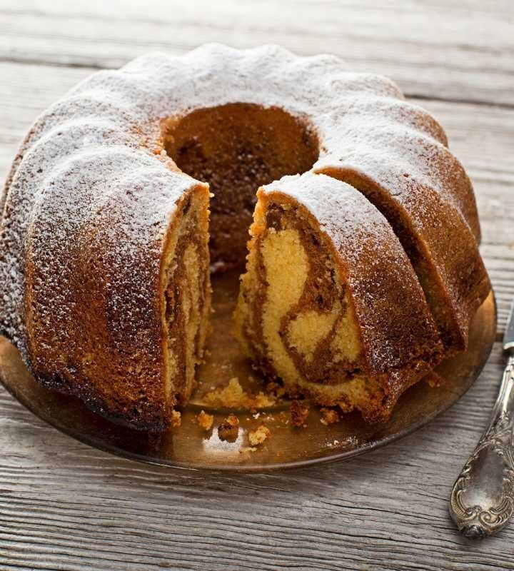 Bolo Mármore para o Café da Tarde