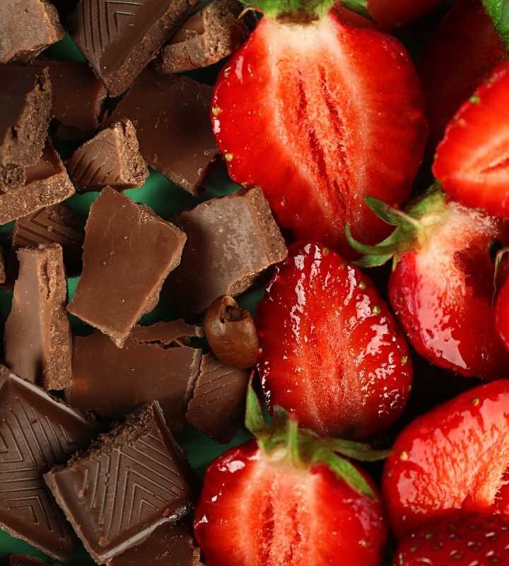 Pavê de morango com chocolate