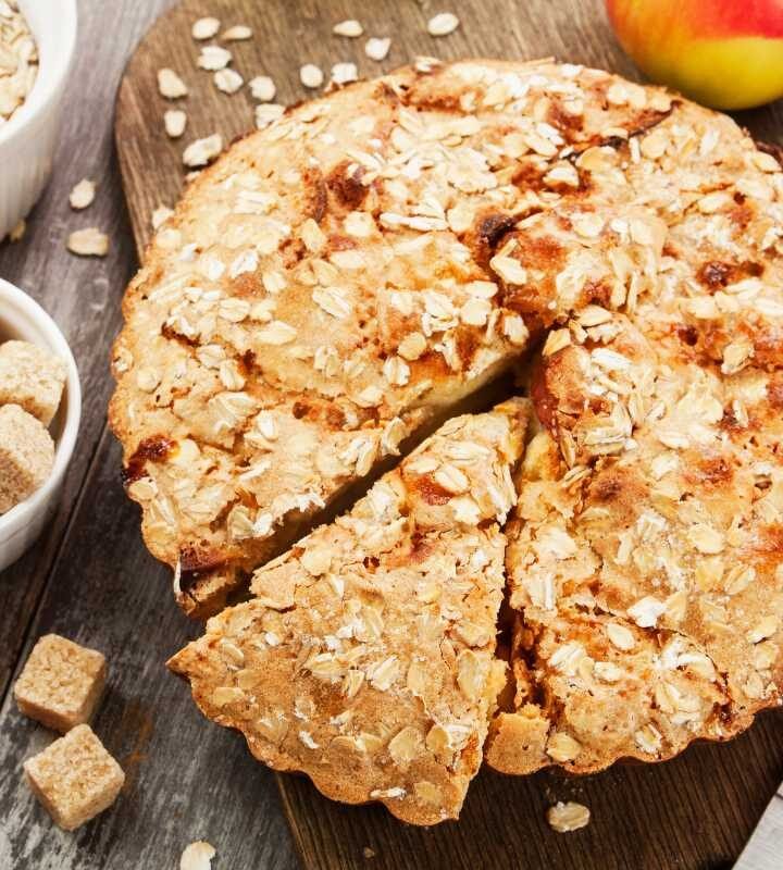 Bolo de Maçã e Aveia